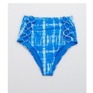 NEW~AERIE Cut Out High Waisted
Cheeky Bikini Bottom SIZE M